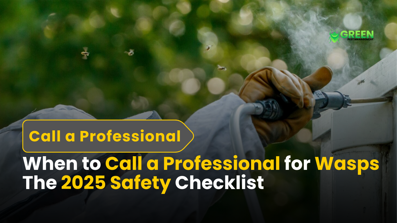 When to Call a Professional for Wasps The 2025 Safety Checklist