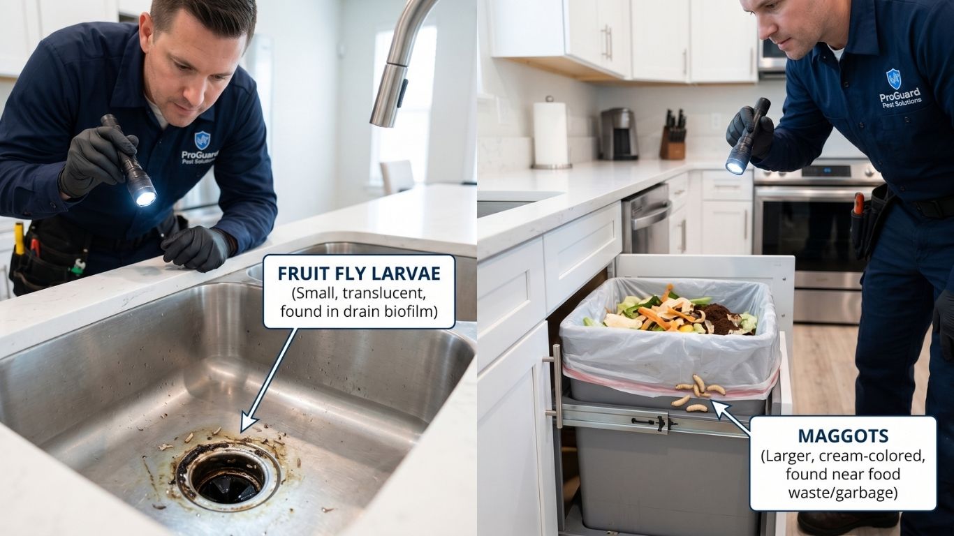 _Fruit Fly Larvae vs Maggots How to Tell the Difference 2026