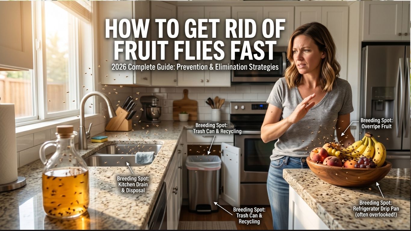 How to Get Rid of Fruit Flies Fast (2026 Guide) 2 How to Get Rid of Fruit Flies Fast (2026 Guide)