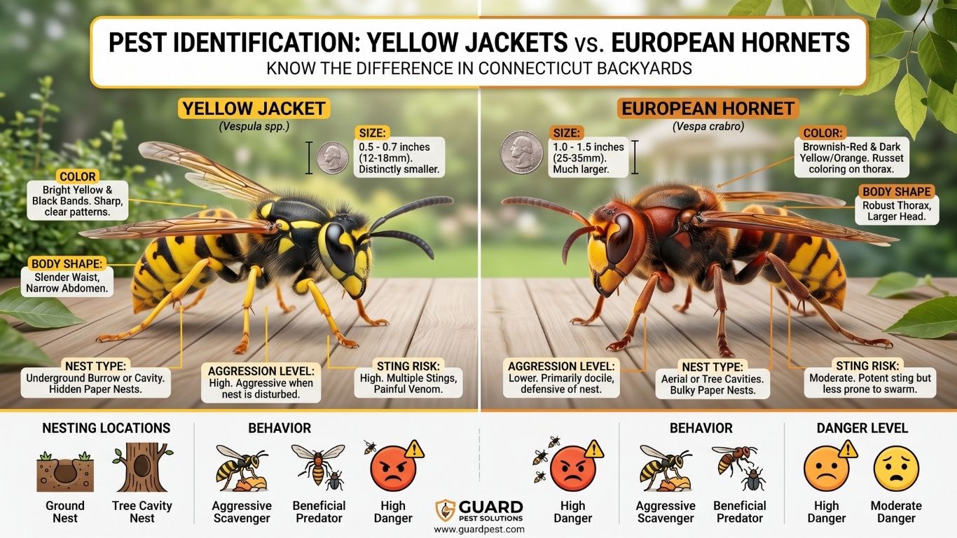 Yellow Jacket vs European Hornet | ID & Sting Guide