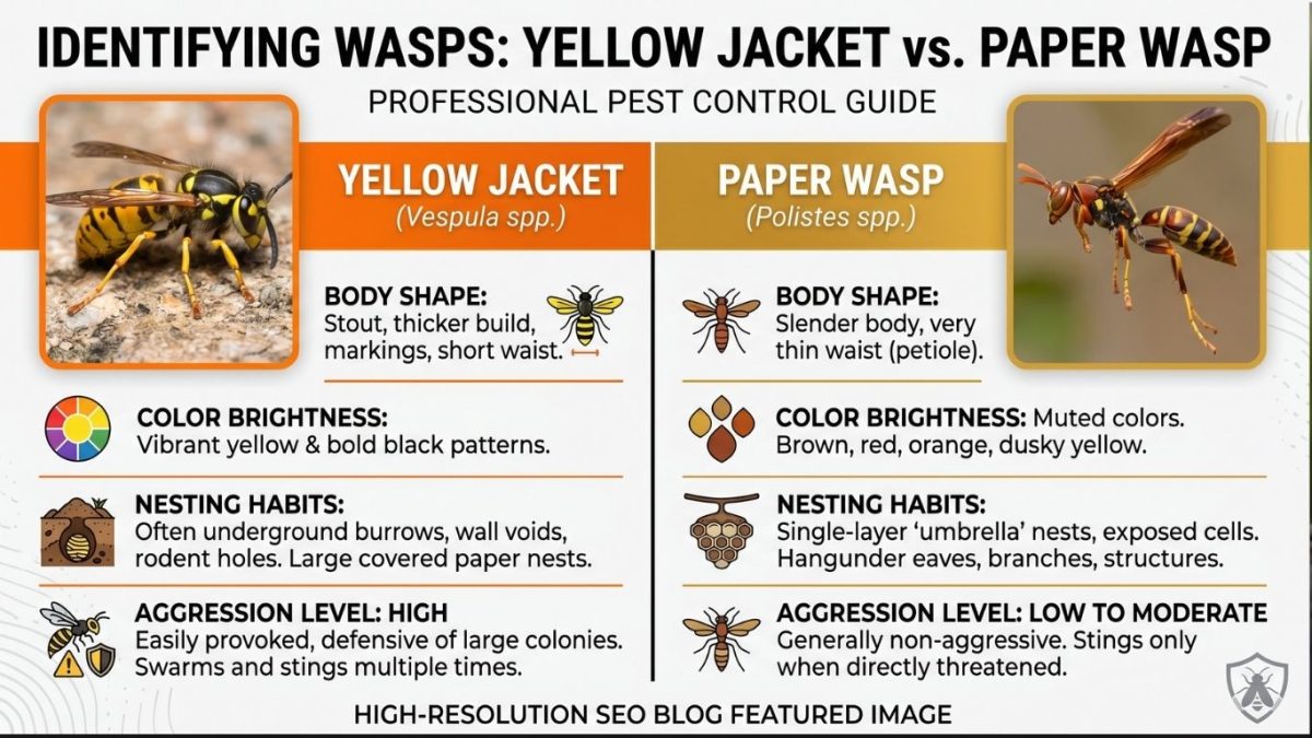 Paper Wasp Identification - Green Pest Management