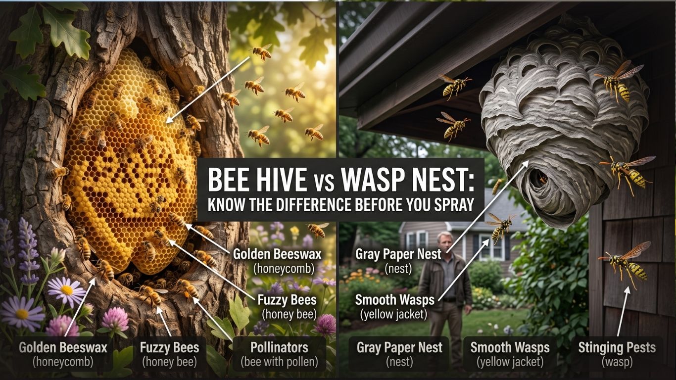 Bee Hive Wasp Nest How to Tell Them Best Apart in 2026