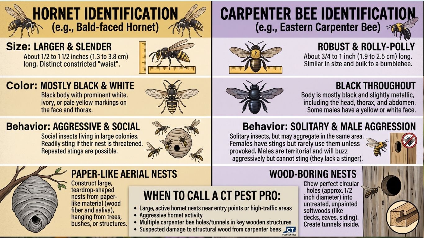 Hornet vs Carpenter Bee How to Tell Them Apart