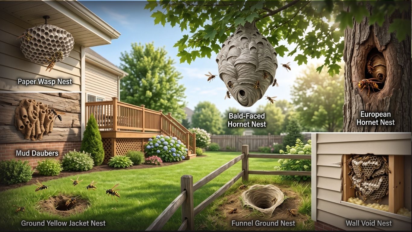 Types of Wasp Nests Shapes & Materials Best Explained 2026