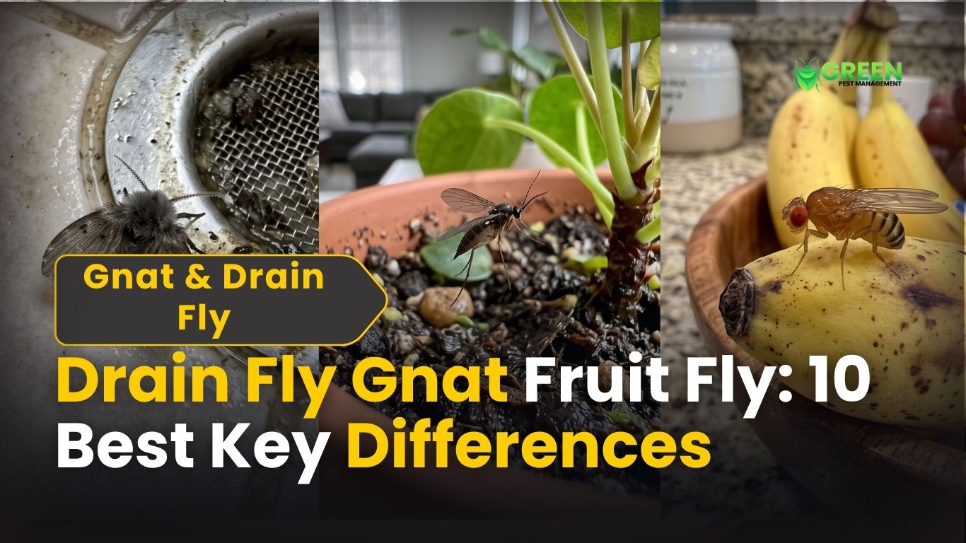 Drain Fly Gnat Fruit Fly 10 Best Key Differences