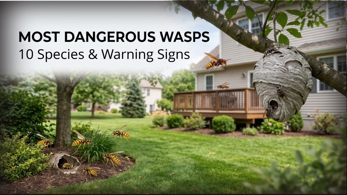 Most Dangerous Wasps: 10 Species & Warning Signs